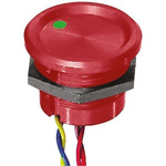 APEM Illuminated Piezo Switch, Momentary, Pulse, SPST, IP68, Wire Lead, 200 mA @ 24 V dc, -40 → +75°C