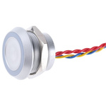 APEM Illuminated Piezo Switch, Momentary, Pulse, SPST, IP68, Wire Lead, 200 mA @ 24 V dc, -40 → +75°C