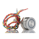 APEM Illuminated Piezo Switch, Momentary, Pulse, SPST, IP68, Flying Lead, 200 mA @ 24 V dc, -40 → +75°C