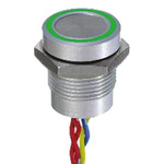APEM Illuminated Piezo Switch, Momentary, Pulse, SPST, IP68, Flying Lead, 200 mA @ 24 V dc, -40 → +75°C