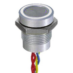 APEM Illuminated Piezo Switch, Momentary, Pulse, SPST, IP68, Flying Lead, 200 mA @ 24 V dc, -40 → +75°C