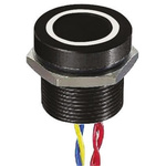 APEM Illuminated Piezo Switch, Momentary, Pulse, SPST, IP68, Flying Lead, 200 mA @ 24 V dc, -40 → +75°C