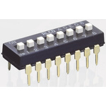 TE Connectivity 7 Way Through Hole DIP Switch SPST
