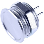 Schurter Piezo Switch, Momentary, SPST, IP67, IP69K, Through Hole, 100 mA, -40 → +85°C Natural