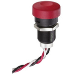 IP67 Hall Effect Push Button Switch 9mA 1.25mA Plunger Pre-wired Linear, -40 → +85°C, 4.5 → 5.5 V