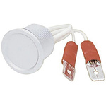 Schurter Push Button Switch, SPST-NO, Free Polarity, IP67, IP69K, Faston, 100 mA, -40 → +85°C Natural Aluminium