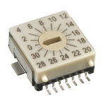 Hartmann 32 Way Surface Mount DIP Switch, Slot Actuator