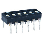KNITTER-SWITCH 8 Way PCB DIP Switch 8PST, Raised Actuator