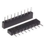 Bourns 4600X Series 10kΩ ±2% Bussed Through Hole Resistor Array, 8 Resistors, 1.13W total SIP package