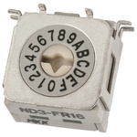 NKK Switches 16 Way Surface Mount DIP Switch, Rotary Flush Actuator