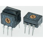 Omron 10 Way Through Hole DIP Switch, Rotary Flush Actuator