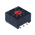 C & K 10 Way Surface Mount DIP Switch, Rotary Actuator