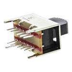 1825264-1 | TE Connectivity PCB Slide Switch Four Pole Double Throw (4PDT) Latching 300 mA @ 4 V dc Top