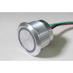 Capacitive Touch Switch,Illuminated, Red, NPN, IP68