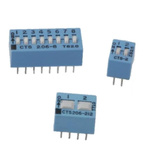 CTS 10 Way Through Hole DIP Switch SPST, Standard Actuator