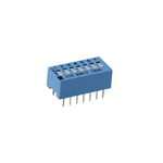 CTS 6 Way Through Hole DIP Switch SPST, Side Actuator