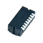Nidec Components 8 Way Surface Mount Piano Dip Switch SPST, Piano Actuator