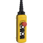 XACA4913 | Schneider Electric 4 Button Push Button Pendant Station - 1 NC + 2 NO, XAC, Red, Round, IP65