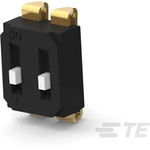 TE Connectivity 2 Way Surface Mount DIP Switch SPST, Raised Actuator