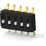 TE Connectivity 5 Way Surface Mount DIP Switch SPST, Raised Actuator