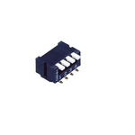 NIDEC COPAL ELECTRONICS GMBH 4 Way PCB Piano Dip Switch 4PST, Piano Actuator