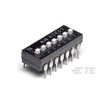 TE Connectivity 2 Way Surface Mount DIP & SIP Switch, Extended, Slide Actuator