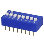 CUI Devices 1 Way Through Hole DIP Switch SPST, Raised Actuator Actuator