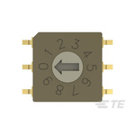 TE Connectivity 10 Way Surface Mount Rotary Switch 10P, Screwdriver Actuator