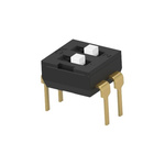 TE Connectivity 2 Way Through Hole DIP & SIP Switch SPST, Extended Actuator