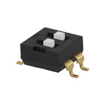 TE Connectivity 2 Way Surface Mount DIP & SIP Switch SPST, Extended Actuator