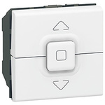 Legrand White Roller Shutter Switch, Mosaic Series
