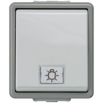 Siemens Grey Rocker Light Switch, 1 Way, 1 Gang, Delta
