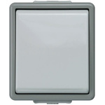 Siemens Grey Rocker Light Switch, 1 Gang, Delta