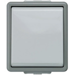 Siemens Grey Push Button Light Switch, 1 Way, 1 Gang, Delta