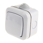 Timeguard Grey Outdoor Light Switch, 2 Way, 1 Gang, Powerseal