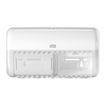 557000 | Tork White Plastic Toilet Roll Dispenser, 153mm x 158mm x 286mm