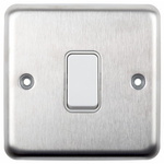MK Electric White Rocker Light Switch, 2 Way, 1 Gang, K4671