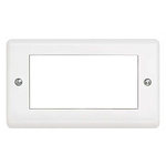 Contactum White 2 Gang Light Switch Cover