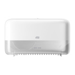 558040 | Tork White Plastic Toilet Roll Dispenser, 130mm x 207mm x 360mm