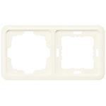 Siemens Silver 2 Gang Frame