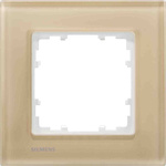 Siemens White 1 Gang Frame