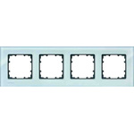 Siemens White 4 Gang Frame