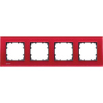 Siemens White 4 Gang Frame