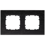 Siemens Black 2 Gang Frame
