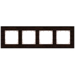 Siemens Brown 4 Gang Frame