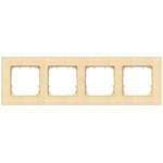 Siemens White 4 Gang Frame