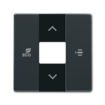ABB Black 1 Gang Cover Plate