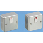 MK Electric Silver Metal Clad Switch, 1 Gang, Metalclad