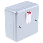 MK Electric Silver Metal Clad Switch, 1 Gang, Metalclad