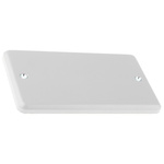 MK Electric Silver 2 Gang Blanking Plate